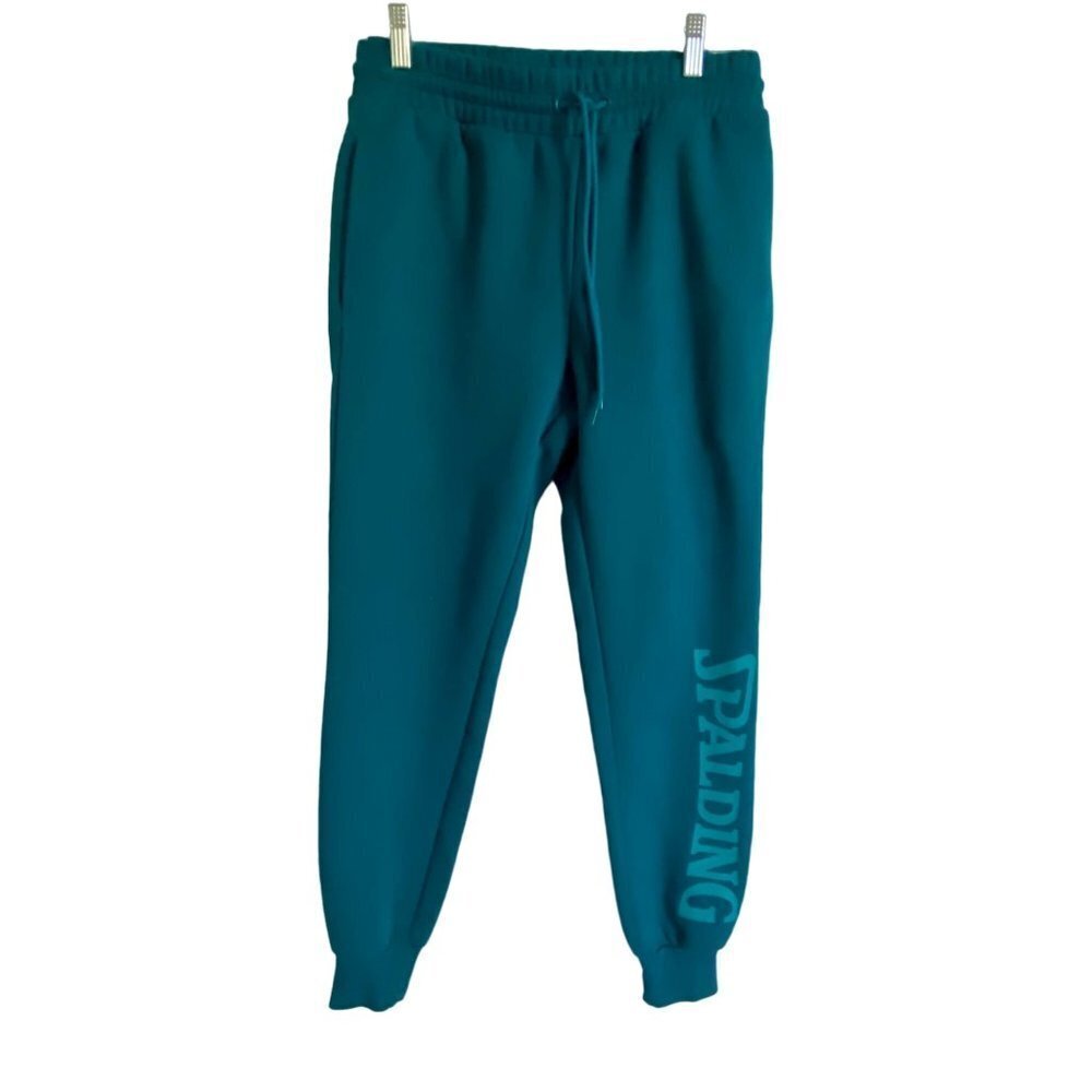 Spalding Teal Sweatpants Joggers with Pockets Women's Small NEW